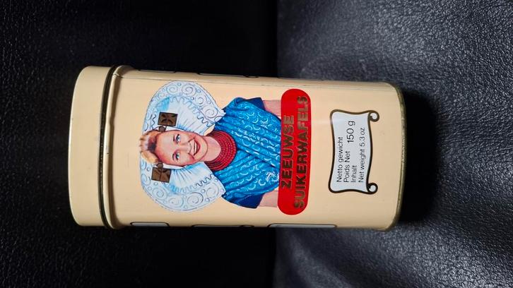 Zeeuwse suikerwafels blikje, Verzamelen, Blikken, Gebruikt, Overige, Ophalen of Verzenden