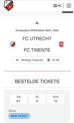 Fc utrecht- fc twente, Eén persoon