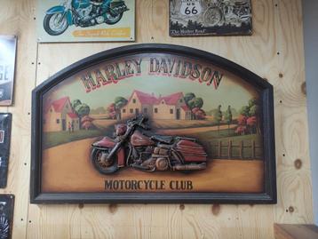 Schilderij Harley Davidson  beschikbaar voor biedingen