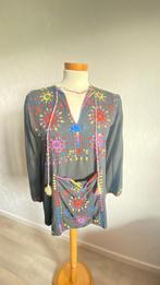 Hippie tuniek, Ophalen of Verzenden, Gedragen, Maat 38/40 (M), Zwart