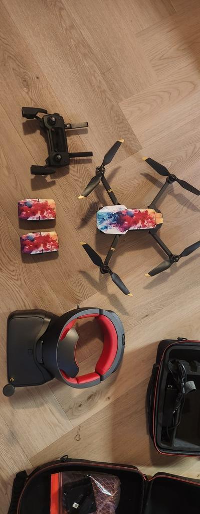 DJI Mavic Pro Fly More Combo + Race Goggles, Audio, Tv en Foto, Drones, Zo goed als nieuw, Drone met camera, Ophalen of Verzenden