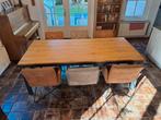 Montana eikenhouten eettafel eikenblad 3,2 cm dik 220x100x78, Huis en Inrichting, Tafels | Eettafels, Ophalen, 200 cm of meer