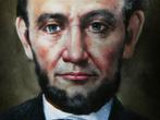 Abraham Lincoln de 16e President van de Verenigde Staten, Antiek en Kunst, Kunst | Schilderijen | Klassiek, Ophalen of Verzenden