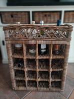 Wijnmand/Flessenrek van Rotan (landelijk), Gebruikt, 15 tot 25 flessen, Ophalen of Verzenden, Minder dan 50 cm