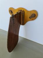 vintage houten koper roer zeil-boot mancave club-huis deco, Watersport en Boten, Ophalen of Verzenden, Gebruikt, Toebehoren, Minder dan 15 m²