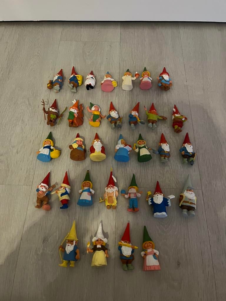 David de kabouter poppetjes 32x, Verzamelen, Poppetjes en Figuurtjes, Ophalen of Verzenden, Gebruikt