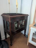 Antieke Bar/Drankenkast met Glas, Glas, 50 tot 100 cm, Minder dan 100 cm, 25 tot 50 cm