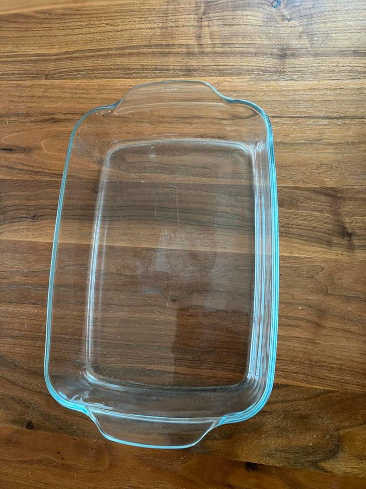 Glazen Ovenschaal 30x21x6 cm, Huis en Inrichting, Keuken | Keukenbenodigdheden, Gebruikt, Ophalen of Verzenden
