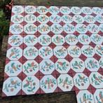 72 stuks Decoratieve tegels 12.8x12.8 met afbeelding vogels, Antiek en Kunst, Ophalen