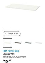 Tafelblad 120x60, Huis en Inrichting, Bureaus, Ophalen, Zo goed als nieuw