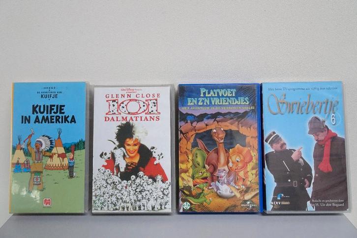 17 top klassiekers op vhs, Swiebertje, platvoet, kuifje enz., Cd's en Dvd's, VHS | Film, Zo goed als nieuw, Actie en Avontuur