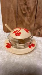 Jampot met deksel en lepel, Ophalen of Verzenden