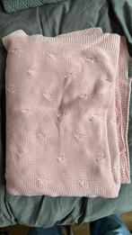 Meyco ledikant dekentje roze 2x, Ophalen, Zo goed als nieuw, 100 cm of meer, Deken