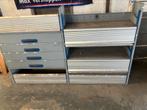 Bott stellingkast bus aluminium kleppen en 4 metalen lades, Ophalen, Gebruikt
