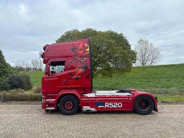 Scania R520 V8 Retarder-Full air 4x2 special interior EUR6 beschikbaar voor biedingen