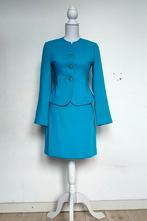 Elegant mantelpak, maat 34, Kleding | Dames, Freshy Collection, Blauw, Ophalen of Verzenden, Zo goed als nieuw