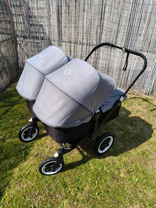 Bugaboo Donkey Duo - Tweelingwagen Black edition/Grey, Kinderen en Baby's, Kinderwagens en Combinaties, Gebruikt, Kinderwagen
