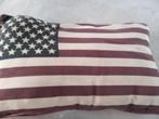 2 KUSSENS AMERIKAANSE VLAG, Ophalen of Verzenden, Zo goed als nieuw, Overige kleuren, Rechthoekig