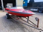 Pirhana speedboot met 40 pk Johnson, Watersport en Boten, Speedboten, Ophalen, Zo goed als nieuw, Minder dan 70 pk, 3 tot 6 meter