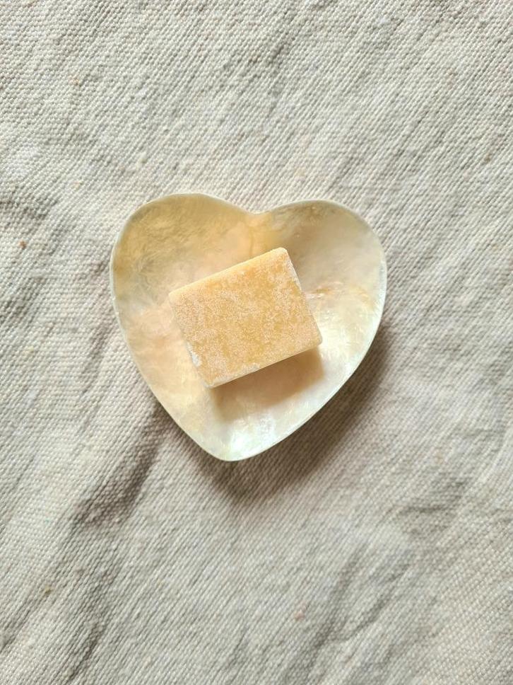Amber blokje vanille uit Marokko, Huis en Inrichting, Woonaccessoires | Kandelaars en Kaarsen, Nieuw, Kaars, Minder dan 25 cm