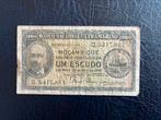 Mozambique een escudo 1944, Postzegels en Munten, Bankbiljetten | Afrika, Los biljet, Ophalen of Verzenden, Overige landen