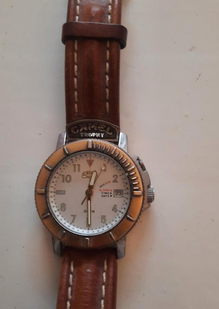 Camel Trophy Horloge met Opbergbox, Sieraden, Tassen en Uiterlijk, Horloges | Heren, Gebruikt, Polshorloge, Overige merken, Staal