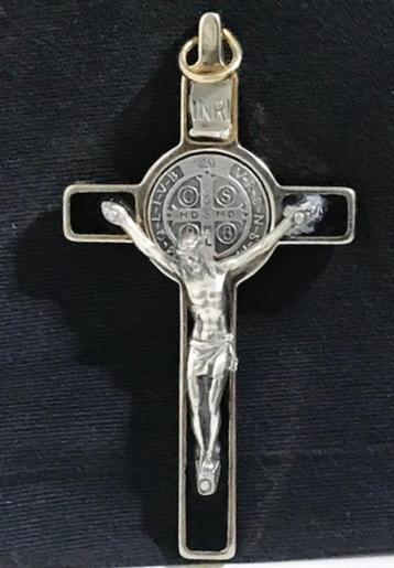 Kruis Exorcisme uitdrijven zilver St.Benedictus  antiek🙏🙏 beschikbaar voor biedingen