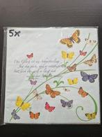 Hobby servetten, Vlinders 2 - 5stuks, Ophalen of Verzenden, Nieuw, Materiaal