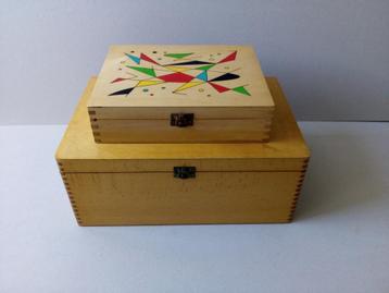 Houten opbergkisten.Vintage.Prijs p/st.vanaf. beschikbaar voor biedingen