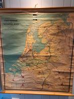 Landkaart Nederland, Gelezen, Ophalen of Verzenden, Landkaart, 1800 tot 2000