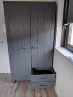 Kleding kast Antraciet grijs, 100 tot 150 cm, Zo goed als nieuw, 150 tot 200 cm, Overige houtsoorten