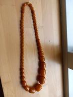 Antiek honingkleurige bakeliet collier, Ophalen of Verzenden, Overige materialen, Ketting