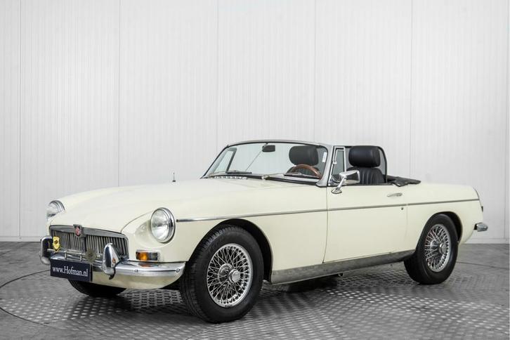 MG B 1.8 Roadster (bj 1967), Auto's, MG, Bedrijf, Te koop, B, Open dak, Benzine, Cabriolet, Handgeschakeld, Geïmporteerd, Wit