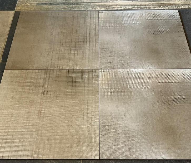 Vloertegel Lipari Teak 60x60 1ste keus op voorraad €15,00 m2, Doe-het-zelf en Verbouw, Tegels, Nieuw, Vloertegels, Keramiek, 60 cm of meer