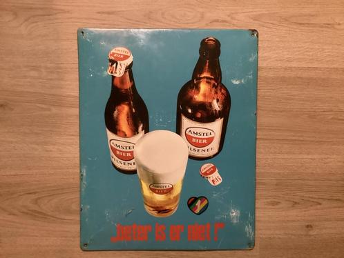 Vintage Amstel bier FLIPTOPPER reclame bord (geen emaille), Verzamelen, Merken en Reclamevoorwerpen, Zo goed als nieuw, Reclamebord