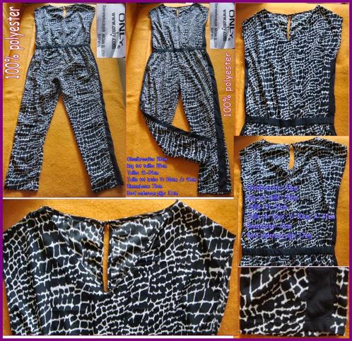 Nieuwe zwart-witte jumpsuit van ONLY maat 40, Kleding | Dames, Jumpsuits, Nieuw, Maat 38/40 (M), Overige kleuren, Ophalen of Verzenden