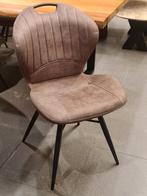 Nieuwe eetkamerstoel bruin beige microvezel handgreep €65ps, Huis en Inrichting, Stoelen, Ophalen, Bruin, ., Nieuw