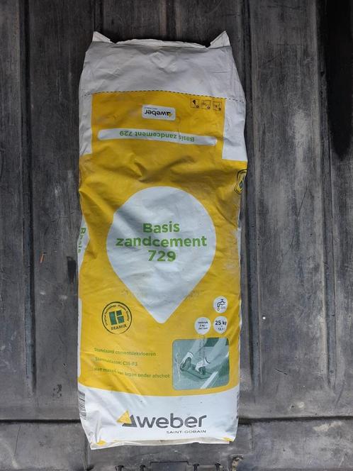 25 kg zak Weber Beamix zandcement type 729, Doe-het-zelf en Verbouw, Metselstenen, Nieuw, Overige typen, Ophalen