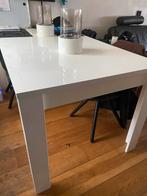 Witte Hoogglans Eettafel, Huis en Inrichting, Tafels | Eettafels, Ophalen, Overige materialen, 100 tot 150 cm, 50 tot 100 cm