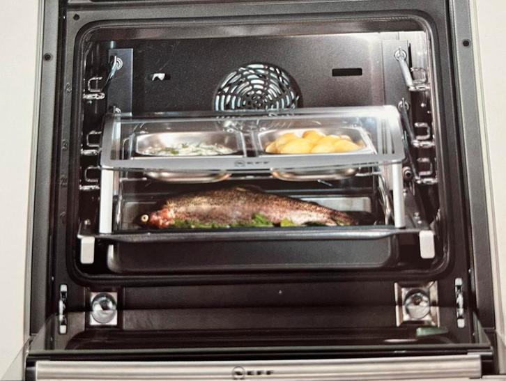 Stoomset inzet stoompan Neff universeel bruikbaar zgn nw 329, Witgoed en Apparatuur, Ovens, Zo goed als nieuw, Minder dan 45 cm