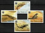 congo 1987 pf wwf serie krokodillen reptielen crocodiles, Ophalen of Verzenden, Dier of Natuur, Postfris