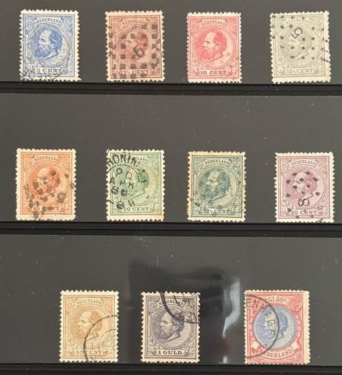 NVPH 19-29 gebruikt, Postzegels en Munten, Postzegels | Nederland, Gestempeld, T/m 1940, Ophalen of Verzenden