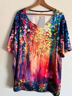 Nieuwe fleurige tuniek top 50/52, Kleding | Dames, Grote Maten, Ophalen of Verzenden, Nieuw, Blouse of Tuniek