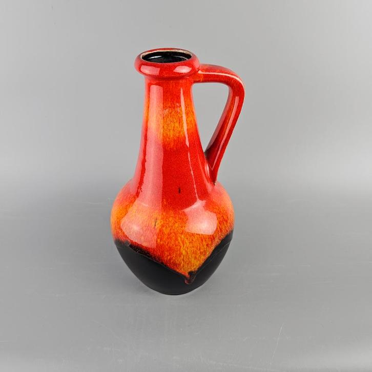 Vintage West-Duitse Fat Lava vaas Bay Keramik 6730 oranje, Antiek en Kunst, Antiek | Vazen, Ophalen of Verzenden