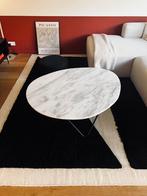 Marmeren Salontafel  ovaal 120cm doorsnede, Huis en Inrichting, Tafels | Salontafels, Ophalen, Overige materialen, Gebruikt, 100 tot 150 cm