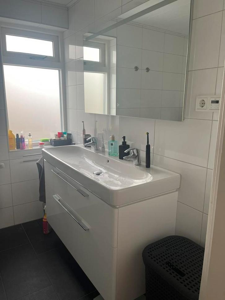 Badkamer Meubel Hoogglans Wit 120x70x48cm, Huis en Inrichting, Badkamer | Complete badkamers, Zo goed als nieuw, Ophalen