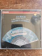 Bach Cello Suites Nos. 1,4 & 6 Gendron NM VG+, Ophalen of Verzenden, Barok, Zo goed als nieuw, Kamermuziek