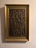 Antieke Aziatische Relief in Lijst, Antiek en Kunst, Kunst | Niet-Westerse kunst, Ophalen