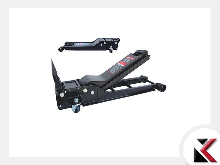 Hydraulische garagekrik 2T 70-610 mm laag model, Auto diversen, Krikken, Nieuw, Garagekrik, Hydraulisch, Ophalen
