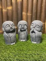 Set (3) Monnikjes horen zien en zwijgen, Ophalen, Nieuw, Hout, Boeddhabeeld